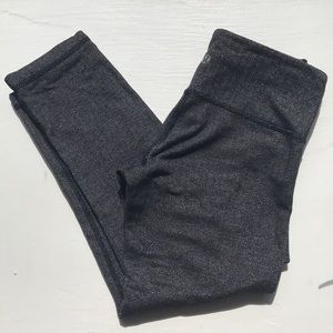 Lulu lemon herringbone cropped leggings 7/8